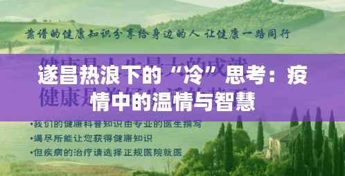 遂昌热浪下的“冷”思考:疫情中的温情与智慧