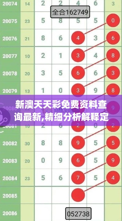 新澳天天彩免费资料查询最新,精细分析解释定义_3K1.461