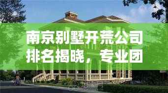 南京别墅开荒公司排名揭晓，专业团队实力比拼，为您精选优质服务商！